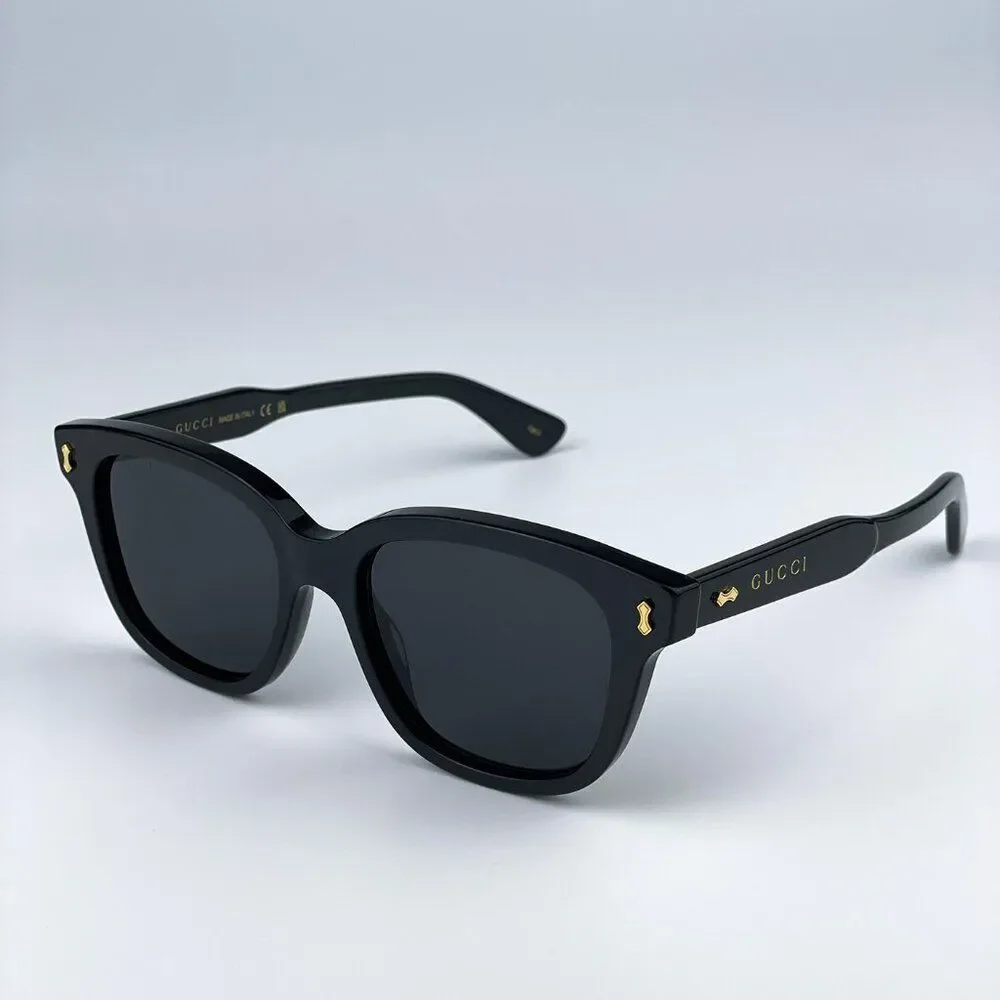 NEW Gucci GG1264S 001 Black Grey Square Women Sunglasses